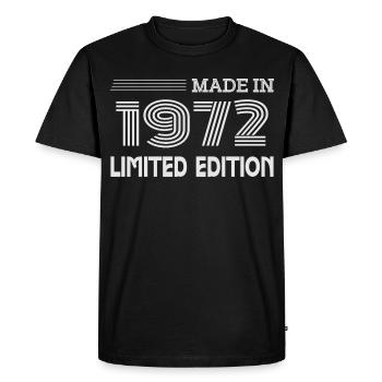 Original 1972 Vintage 1972 Rétro Anniversaire 1972 - T-shirt Premium bio Homme - noir - Devant - Nico (187cm)