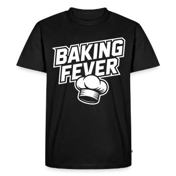 Baking Fever: Chef's Hat Design - Men's Premium Organic T-Shirt - black - Front - Nico (187cm)