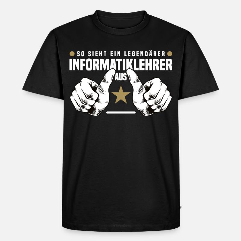 Computer Science Teacher - Men's Premium Organic T-Shirt - black