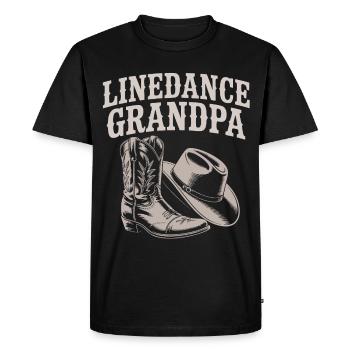 Bottes occidentales LineDance Grandpa - T-shirt Premium bio Homme - noir - Devant - Nico (187cm)