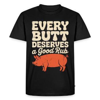 Art BBQ drôle pour hommes, femmes grillant de la viande - T-shirt Premium bio Homme - noir - Devant - Nico (187cm)