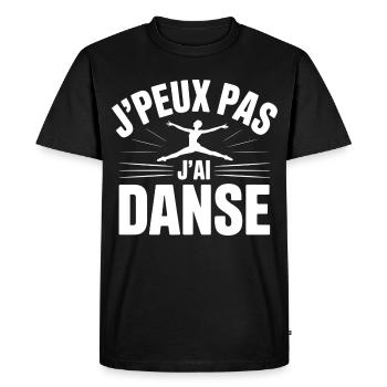 J'Peux Pas J'Ai Danse - T-shirt Premium bio Homme - noir - Devant - Nico (187cm)