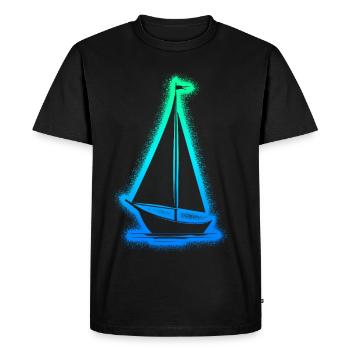 Sailing Sailboat Kids Boys Men Sailors - Men's Premium Organic T-Shirt - black - Front - Nico (187cm)