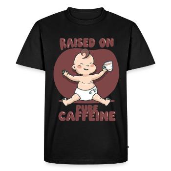Boisson énergisante élevée grâce à la caféine pure - T-shirt Premium bio Homme - noir - Devant - Nico (187cm)