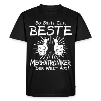 Best Mechatronics Technician - Men's Premium Organic T-Shirt - black - Front - Nico (187cm)