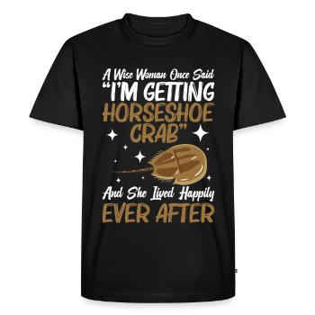  Arthropod Horseshoe Crab Biologist Fossil - Men's Premium Organic T-Shirt - black - Front - Nico (187cm)