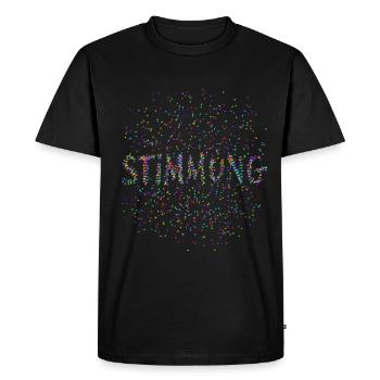 Shrovetide - Carnival - Atmosphere - Confetti - Men's Premium Organic T-Shirt - black - Front - Nico (187cm)