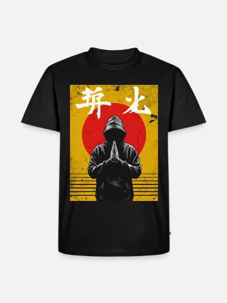Budo-Spirit!  Japanisches Kampfkunst Design - Männer Premium Bio T-Shirt - Schwarz