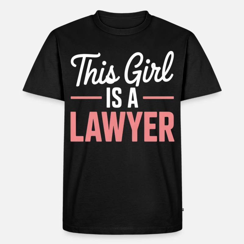 Dieses Mädchen Ist Eine Anwältin - Männer Premium Bio T-Shirt - Schwarz