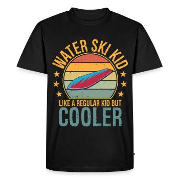 Drôle de ski nautique, Ski, sports nautiques, ski nautique. - T-shirt Premium bio Homme - noir - Devant - Nico (187cm)