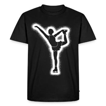 Patineuse artistique Fille patineuse artistique Patinage artistique - T-shirt Premium bio Homme - noir - Devant - Nico (187cm)