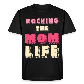 Chemise Vie de Mère - T-shirt Premium bio Homme - noir - Devant - Nico (187cm)