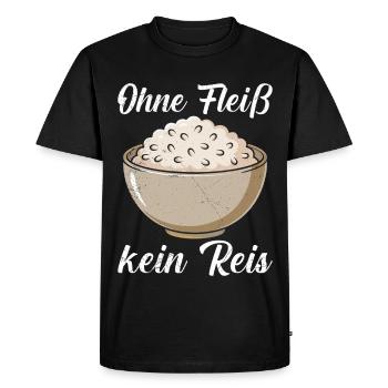 Cooking NO RICE WITHOUT DILIGENCE Cooker Funny - Men's Premium Organic T-Shirt - black - Front - Nico (187cm)