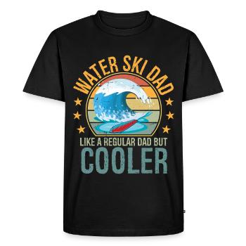 Ski nautique Fête des pères Papa Skieur de Papa Ski nautique - T-shirt Premium bio Homme - noir - Devant - Nico (187cm)