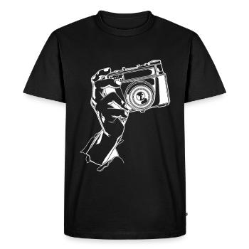 Photography - Men's Premium Organic T-Shirt - black - Front - Nico (187cm)