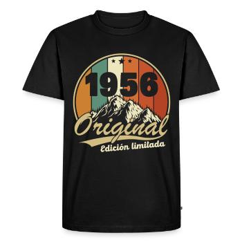 1956 Vintage Rétro Cadeau D'anniversaire - T-shirt Premium bio Homme - noir - Devant - Nico (187cm)