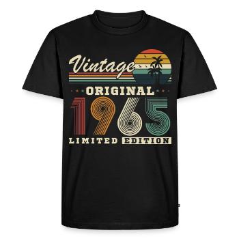1965 Vintage Rétro Cadeau D'anniversaire - T-shirt Premium bio Homme - noir - Devant - Nico (187cm)