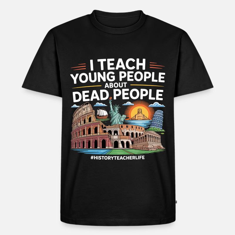 Geschichte - Männer Premium Bio T-Shirt - Schwarz