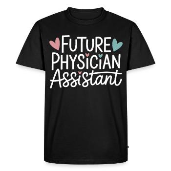 Futur assistant médical - T-shirt Premium bio Homme - noir - Devant - Nico (187cm)