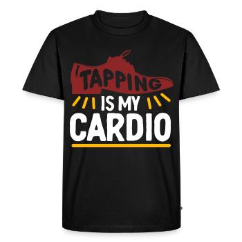 Tap Dance Tap Dancer Tapper Is My Cardio - Men's Premium Organic T-Shirt - black - Front - Nico (187cm)