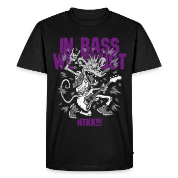 Hardtekk Tekke Allemagne de l’Est en basse, nous avons confiance - T-shirt Premium bio Homme - noir - Devant - Nico (187cm)