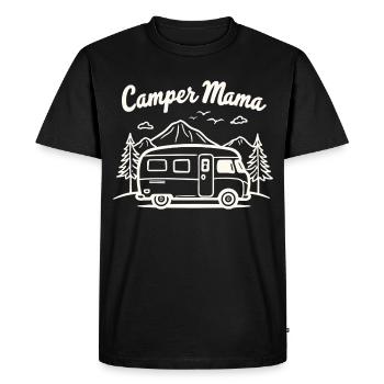 Camper Mom Adventure Mountains Camper - Men's Premium Organic T-Shirt - black - Front - Nico (187cm)