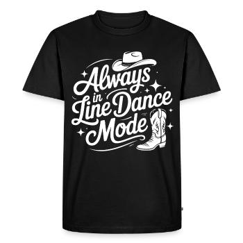 Always in Line Dance Fashion - Men's Premium Organic T-Shirt - black - Front - Nico (187cm)
