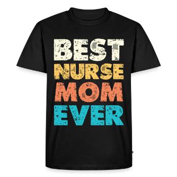 Best Nurse Mom - Men's Premium Organic T-Shirt - black - Front - Nico (187cm)