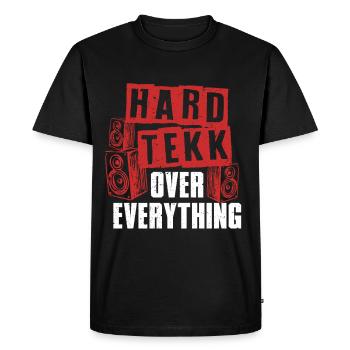 Hardtekk Over Everything Tekke East Germany - Men's Premium Organic T-Shirt - black - Front - Nico (187cm)