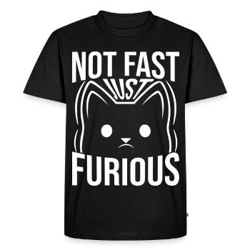Not Fast Just Furious - T-shirt Premium bio Homme - noir - Devant - Nico (187cm)