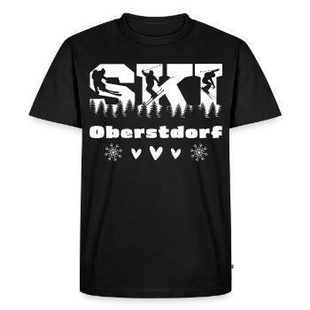 Ski - Vacances de ski - Oberstdorf - T-shirt Premium bio Homme - noir - Devant - Nico (187cm)