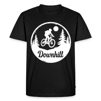VTT de descente - T-shirt Premium bio Homme - noir - Devant - Nico (187cm)