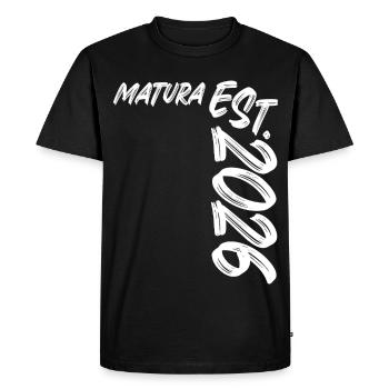 Matura Est 2026 - T-shirt Premium bio Homme - noir - Devant - Nico (187cm)