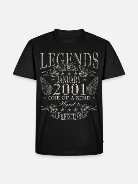 25e anniversaire Original janvier 2001 - T-shirt Premium bio Homme - noir