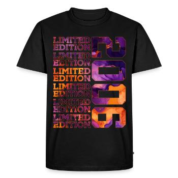 20E ANNIVERSAIRE ÉDITION LIMITÉE 2006 - T-shirt Premium bio Homme - noir - Devant - Nico (187cm)
