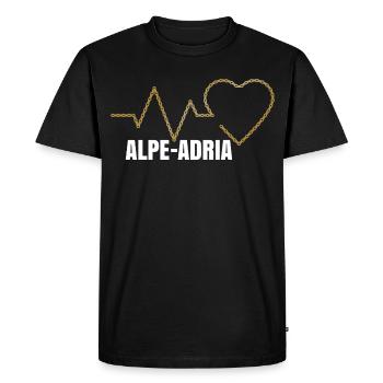 Vacances cyclistes Alpe Adria - T-shirt Premium bio Homme - noir - Devant - Nico (187cm)