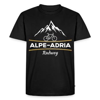 Vélo Alpe-Adria - T-shirt Premium bio Homme - noir - Devant - Nico (187cm)