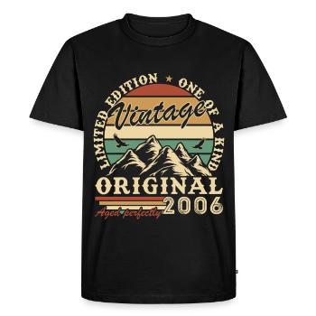 2006 Vintage Rétro Cadeau d’anniversaire - T-shirt Premium bio Homme - noir - Devant - Nico (187cm)