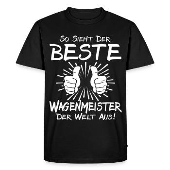 Meilleur maître de chariot - T-shirt Premium bio Homme - noir - Devant - Nico (187cm)