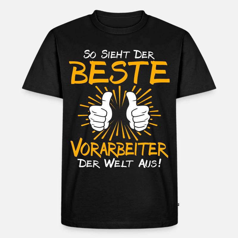 Vorarbeiter Geschenkidee - Männer Premium Bio T-Shirt - Schwarz
