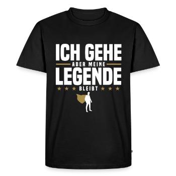 But my legend remains - Men's Premium Organic T-Shirt - black - Front - Nico (187cm)