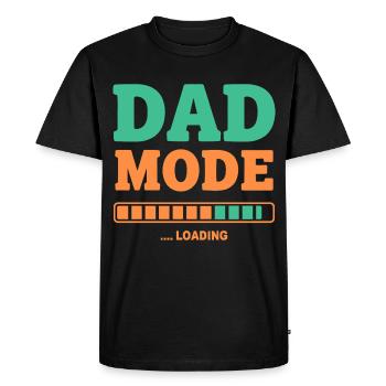 Mode papa en charge pour les futurs pères fiers - T-shirt Premium bio Homme - noir - Devant - Nico (187cm)