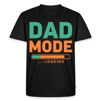 Mode papa en charge pour les futurs pères fiers - T-shirt Premium bio Homme - noir - Devant - Nico (187cm)