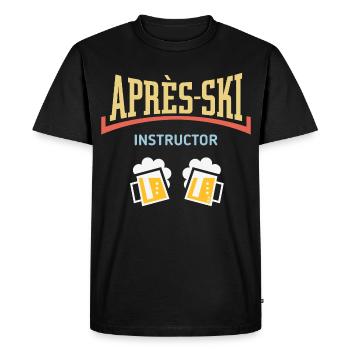 Moniteur Après-Ski (Beer Après-Ski Concave / 5C) - T-shirt Premium bio Homme - noir - Devant - Nico (187cm)