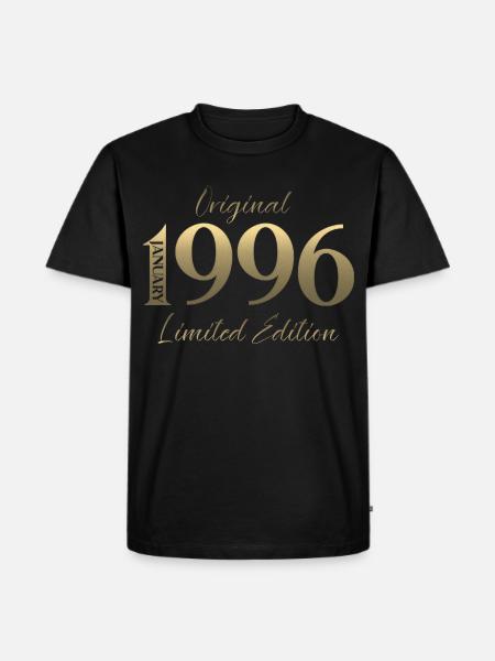 30th Birthday Original January 1996 - Men's Premium Organic T-Shirt - black
