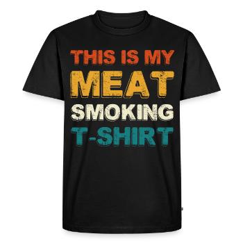Meat Tuxedo T-Shirt – Grillfreund - T-shirt Premium bio Homme - noir - Devant - Nico (187cm)