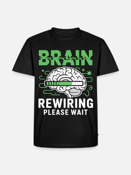 Brain Restart Please Wait - Men's Premium Organic T-Shirt - black