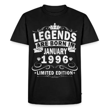 30e anniversaire Original janvier 1996 - T-shirt Premium bio Homme - noir - Devant - Nico (187cm)