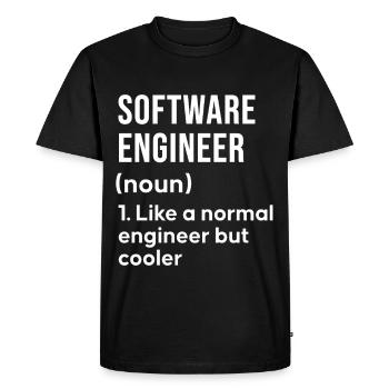 Software Engineer Saying Shirt - Men's Premium Organic T-Shirt - black - Front - Nico (187cm)