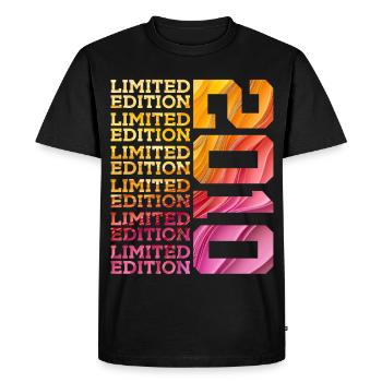 ÉDITION LIMITÉE 2010 16 ANS 16E ANNIVERSAIRE - T-shirt Premium bio Homme - noir - Devant - Nico (187cm)